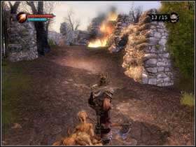 Let reds deal with the fire so they can carry the thing to teleport - Retrieve The First Tower Smelter - Walkthrough - Overlord - Game Guide and Walkthrough