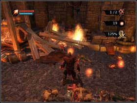 Come back to the first room and this time go right - to another fire barrier for reds to break - Get a Mistress for your Tower - Walkthrough - Overlord - Game Guide and Walkthrough