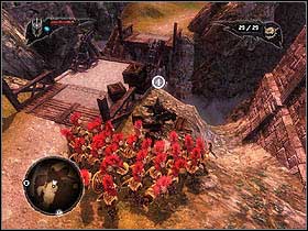 There's a blockade nearby and a hole near to it - Main quests - Empire Harbor - Main quests - Overlord II - Game Guide and Walkthrough