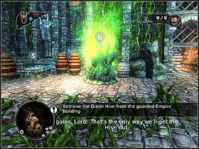 You'll find the Minions possession stone [2] there - Main quests - Everlight Facility - Main quests - Overlord II - Game Guide and Walkthrough