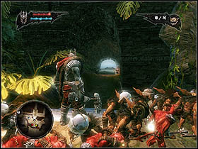 Once you leave the ship and begin the exploration of the land (island indeed), you'll find the first keystone quickly - Main quests - Everlight Reef - Main quests - Overlord II - Game Guide and Walkthrough