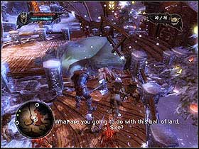 Pass platforms where you have found the archers and the ballista and you'll get to the narrow bridge - Main quests - Nordberg Town (siege) - Main quests - Overlord II - Game Guide and Walkthrough