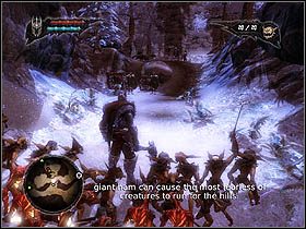 You will get to something similar to a mine [2] - Main quests - Nordberg Town (siege) - Main quests - Overlord II - Game Guide and Walkthrough