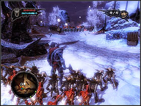 Your red and brown Minions can attack the Nordberg - Main quests - Nordberg Town (siege) - Main quests - Overlord II - Game Guide and Walkthrough