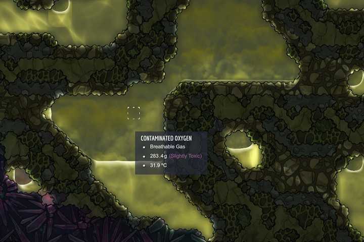 Contaminated Oxygen - Gases in Oxygen Not Included | Resources - Resources - Oxygen Not Included Game Guide