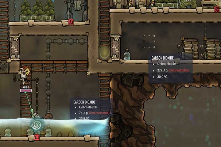 Carbon Dioxide - Gases in Oxygen Not Included | Resources - Resources - Oxygen Not Included Game Guide