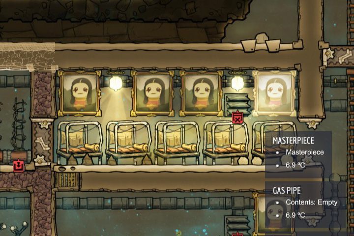 In many games, the look is only an aesthetic thing - here it is very important - Decor in Oxygen Not Included - Description of objects and structures - Oxygen Not Included Game Guide