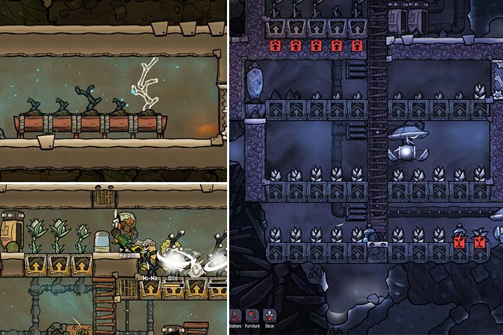 To create the perfect conditions for your plants to grow, you will often need a lot of work and some additional facilities, such as irrigation and air conditioning. - Agriculture and food in Oxygen Not Included - The Beginning - Oxygen Not Included Game Guide