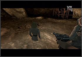 In the same moment, you'll be attacked by a group of unidentified monsters (something like crabs), so use the weapon to defend yourself - Skull Island - Walkthrough - Peter Jacksons King Kong - Game Guide and Walkthrough