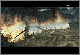 When you go further, you will be attacked by flying creatures, so shoot them down (notice that one creature will be eating - easier to kill - another creature) - Necropolis - Walkthrough - Peter Jacksons King Kong - Game Guide and Walkthrough