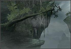 Slide the wall down, and bounce from it in proper moment to reach the tree's branch - Kong - Walkthrough - Peter Jacksons King Kong - Game Guide and Walkthrough