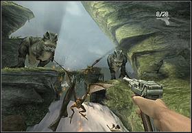 Swim under next stone construction and youll fall down from small waterfall - Rapids - Walkthrough - Peter Jacksons King Kong - Game Guide and Walkthrough