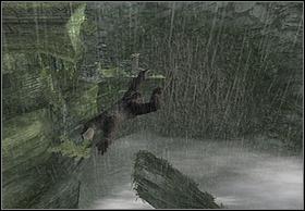 Move ahead and jump towards the stone edge - Fight - Walkthrough - Peter Jacksons King Kong - Game Guide and Walkthrough