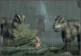 Move to its end, jump on the opposite wall, and from there on two next handles - Fight - Walkthrough - Peter Jacksons King Kong - Game Guide and Walkthrough