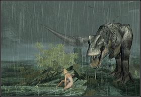 If one enemy will fall down for good, the second one might leave you and start attacking Ann (camera views change will inform you about it) - Fight - Walkthrough - Peter Jacksons King Kong - Game Guide and Walkthrough