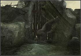 Throw away the pillar blocking the gate and go through it (remember to take Ann with you) - The Skull Islanders - Walkthrough - Peter Jacksons King Kong - Game Guide and Walkthrough