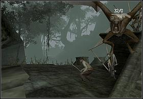 Look up to see the flying monster, identical like the ones from previous stages, where Ive called him mother - In The Mud - Walkthrough - Peter Jacksons King Kong - Game Guide and Walkthrough