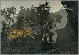 Unfortunately, before Kong will arrive, the tyrannosaurus will start attacking you - Call Kong - Walkthrough - Peter Jacksons King Kong - Game Guide and Walkthrough