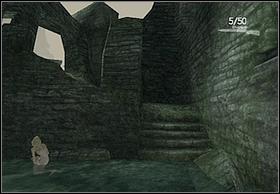 Hide with others behind stone pillars, located on the right from the entrance (picture on the left) - Call Kong - Walkthrough - Peter Jacksons King Kong - Game Guide and Walkthrough