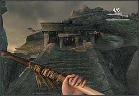 Before going up the first stairs you should see plenty of monsters flying in the distance - Kong's Lair - Walkthrough - Peter Jacksons King Kong - Game Guide and Walkthrough