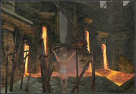 Youll find place filled with lava behind next gate (run as fast as you can, because lavas level is increasing constantly) - Kong's Capture - Walkthrough - Peter Jacksons King Kong - Game Guide and Walkthrough