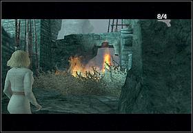 Once you are on the move again (you won't be attacked), approach a place where - in order to complete the stage - you have to knock down a pitcher with fire, which is above an obstacle - Scorpions - Walkthrough - Peter Jacksons King Kong - Game Guide and Walkthrough