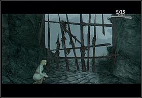 The first thing you have to do in order to continue, is to destroy the wooden construction blocking the way - The Wall - Walkthrough - Peter Jacksons King Kong - Game Guide and Walkthrough