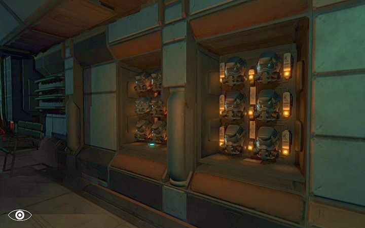 Examine the equipment in the open display at the wall after you leave the sluice - Destroy the ship | Walkthrough - Walkthrough - Phantaruk Game Guide