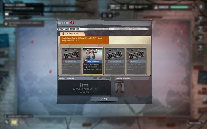 After that, send one agent to inspect the Beholder building, then attack an office building in Chicago (equip your agents with silencers and smoke/flash grenades) - Chapter VI | KGB campaign walkthrough in Phantom Doctrine Game - KGB Campaign - Phantom Doctrine Game Guide