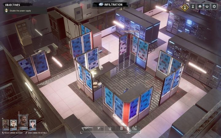 There are several civilians and one guard (the civilian in the centre of the room is stationary, and the guard patrols the room) - Chapter VII | KGB campaign walkthrough in Phantom Doctrine Game - KGB Campaign - Phantom Doctrine Game Guide