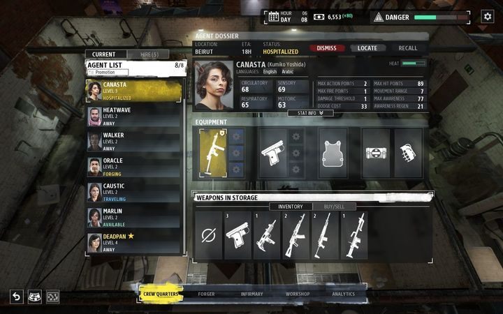 Look for 2 types of items/places when you are on the tactical map - Phantom Doctrine Game Guide