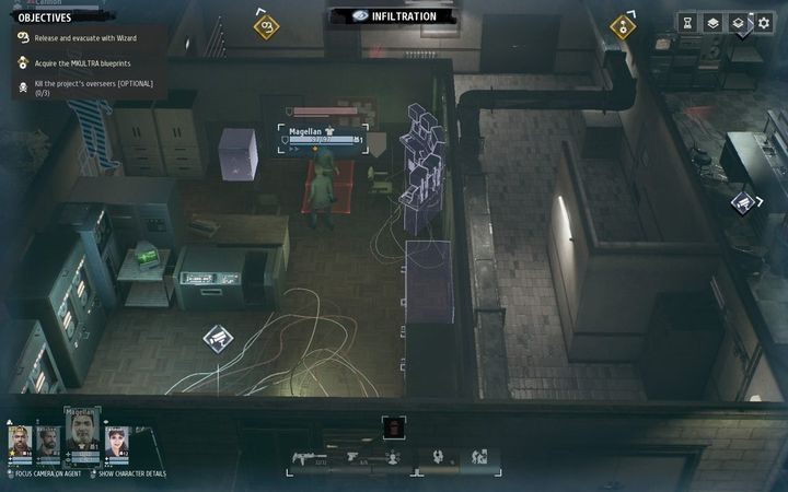 Wizard, the agent you have to rescue, is easy to find - he is on the first floor and is guarded by one soldier - Chapter III | KGB campaign walkthrough in Phantom Doctrine Game - KGB Campaign - Phantom Doctrine Game Guide