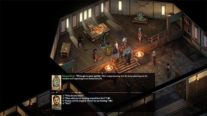 If you have completed the quests listed above and started The Coming Storm main quest, you should receive a message from Hazanui Karu asking for a meeting - Pillars Of Eternity 2: Variant 2 - Royal Deadfire Company support - Walkthrough - Pillars Of Eternity 2: The Coming Storm - journey to the final location - Pillars Of Eternity 2 Deadfire Game Guide
