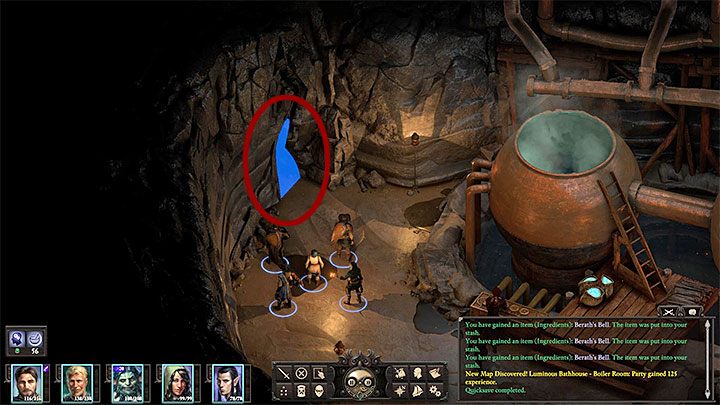 The second method involves using a secret pathway in Luminous Bathhouse (M15,8) (the pathway is mentioned by Ifren) - Pillars Of Eternity 2: The Archmages Vault - Walkthrough - Pillars Of Eternity 2: Quests Neketaka Island - Pillars Of Eternity 2 Deadfire Game Guide