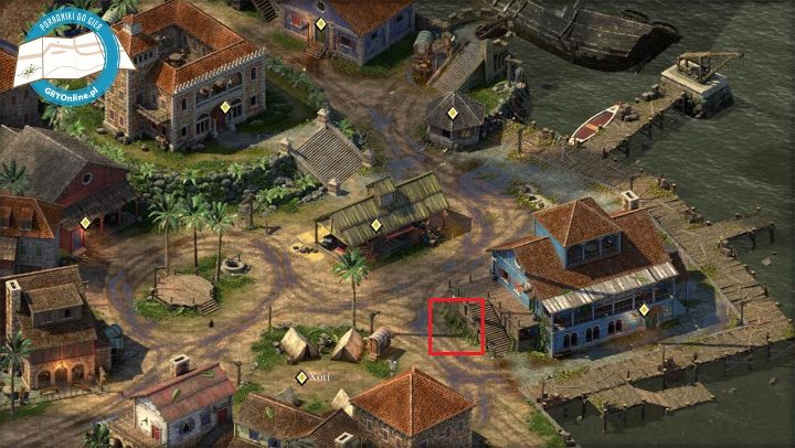 Tuaha can be found in Port Maje Harbor (M3), next to The Krakens Eye inn (the exact location is presented in the picture above) - Pillars Of Eternity 2: The Couriers Calling - Maias quest walkthrough - Pillars Of Eternity 2: Companion quests - Pillars Of Eternity 2 Deadfire Game Guide