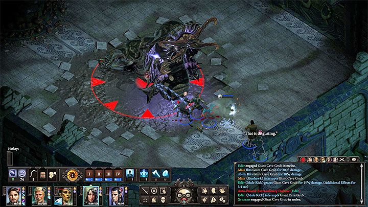 Giant Cave Grub (seen above) - the strongest monster (boss) in the entire location of Old City - Pillars Of Eternity 2: Old City - Map - Pillars Of Eternity 2: Maps Neketaka Island - Pillars Of Eternity 2 Deadfire Game Guide