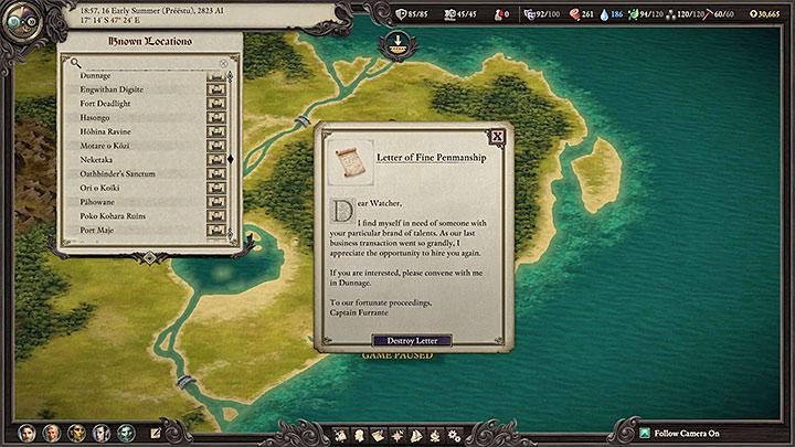 This is a short and simple task that will automatically appear in your journal after youve been promoted enough in the game - Pillars Of Eternity 2: Side tasks in Dunnage - Walkthrough - Pillars Of Eternity 2: Side Quests Dunnage - Pillars Of Eternity 2 Deadfire Game Guide