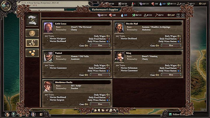 After repairing the ship, you will learn from Steward that you also need to take care of manning the ship - it needs the basic crew to travel safely around the world - Pillars Of Eternity 2: Side Quests in Maje Island - Walkthrough - Pillars Of Eternity 2: Quests Island Maje - Pillars Of Eternity 2 Deadfire Game Guide
