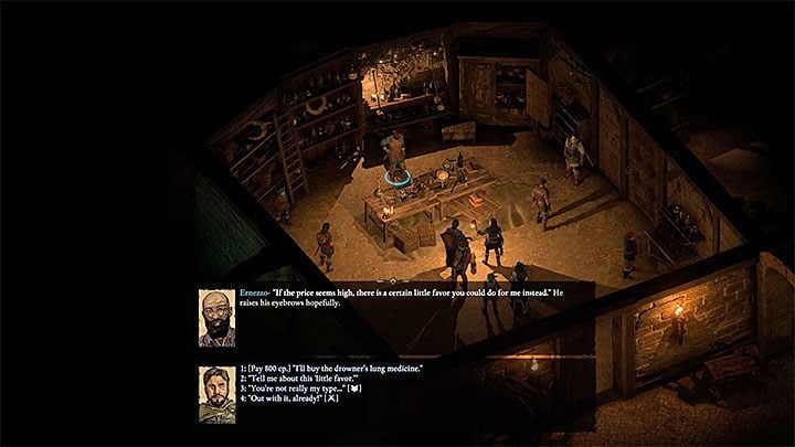 Another possibility is to as Ernezzo for the medicine - Pillars Of Eternity 2: Side quests in Neketaka - Walkthrough - Pillars Of Eternity 2: Quests Neketaka Island - Pillars Of Eternity 2 Deadfire Game Guide