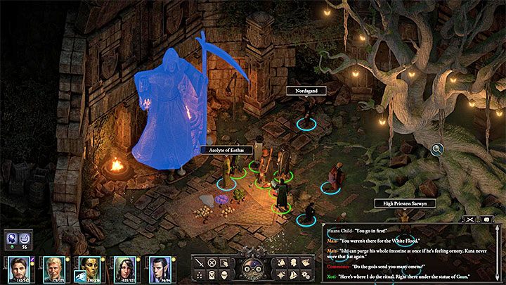As you continue to collect more souls, you should be able to speak with Xoti - talk to her whenever she speaks and a dialogue icon appears by her avatar at the bottom of the screen - Pillars Of Eternity 2: The Lantern of Gaun - Xotis companion quest Walkthrough - Pillars Of Eternity 2: Companion quests - Pillars Of Eternity 2 Deadfire Game Guide