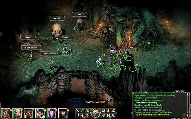 The area where Oernos the Bear appears - he appears at the Maw later on - Gods quests in Elms Reach | Pillars of Eternity - Twin Elms - Pillars of Eternity Game Guide & Walkthrough