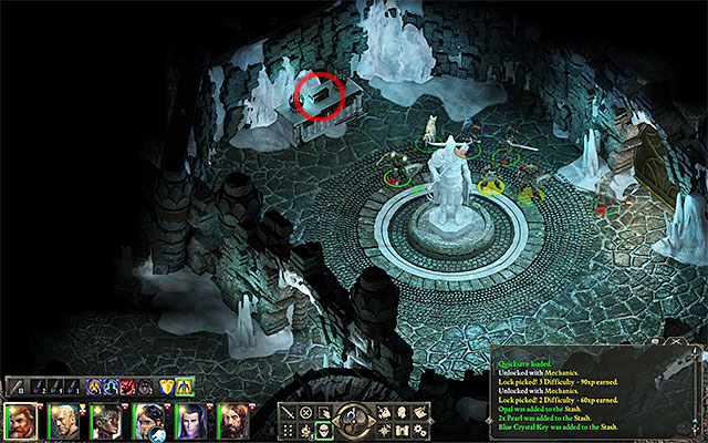 Take the blue key, after the guard exits - Gods quests in Elms Reach | Pillars of Eternity - Twin Elms - Pillars of Eternity Game Guide & Walkthrough