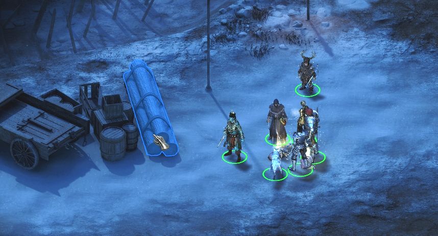 The main gate (M7,2) can also be destroyed with wooden logs, which can be found near the fort (M7,3) - The Iron Flail - main quest | Pillars of Eternity The White March - Stalwart - Pillars of Eternity Game Guide & Walkthrough