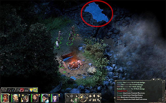 There is an alternative entrance to the ruins by the destroyed bridge - Through Deaths Gate - main quest | Pillars of Eternity - Defiance Bay - Pillars of Eternity Game Guide & Walkthrough