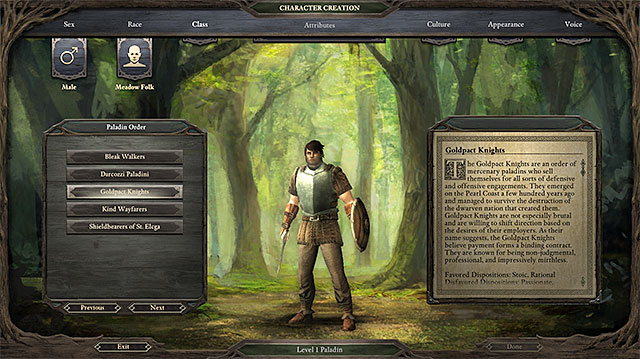 Order is not a factor on which you should build your character - Paladin | Pillars of Eternity Character Classess - Character Classess - Pillars of Eternity Game Guide & Walkthrough