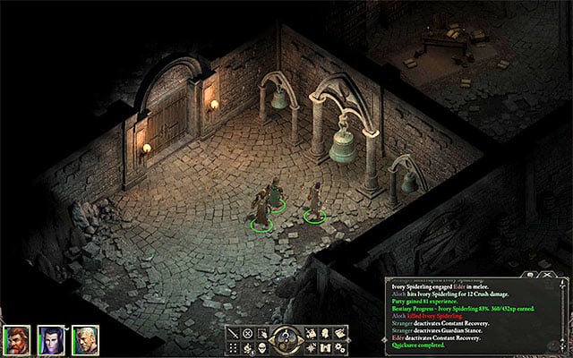 Reach the chamber with three bells - Side quests in Gilded Vale | Pillars of Eternity - Gilded Vale - Pillars of Eternity Game Guide & Walkthrough