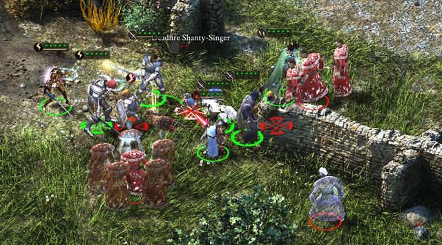 The two mages pose the biggest threat. - Remaining side quests in Stalwart Village | Pillars of Eternity The White March - Stalwart - Pillars of Eternity Game Guide & Walkthrough