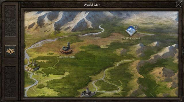 The White March expansion adds one more location, to the North-East of the Caed Nua stronghold - Crägholdt Bluffs (M12) - Game world | Pillars of Eternity The White March Part I - New Content in Pillars of Eternity: The White March Part I - Pillars of Eternity Game Guide & Walkthrough