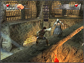 You will have to wait for the right moment to perform a successful counter-attack (#1) - Mission 1 - part 1 - Mission 1 - Prison Fortress - Pirates of the Caribbean: At Worlds End - Game Guide and Walkthrough