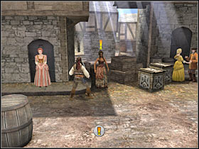 There are some new crates to your right - Mission 3 - part 1 - Mission 3 - Port Royal - Pirates of the Caribbean: At Worlds End - Game Guide and Walkthrough